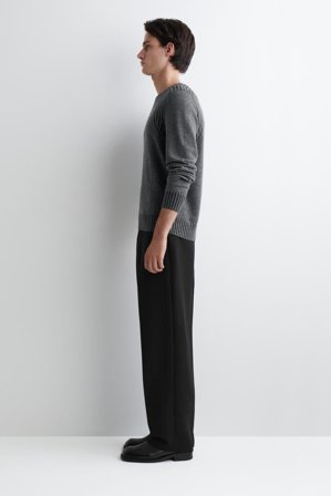 COS Merino-Cashmere Crew-Neck Jumper in Grey - Men