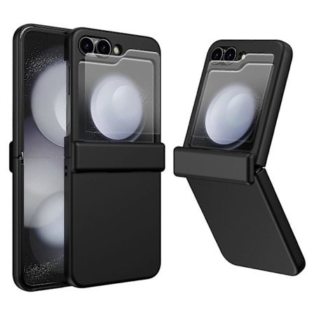 Skal för Samsung Galaxy Z Flip 6 med gångjärnsskydd, lättviktigt heltäckande skyddande hårt PC-skal för Samsung Z Flip 6