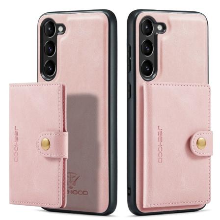 Skal med Magnetisk Kortfack - Samsung Galaxy S23 Roséguld