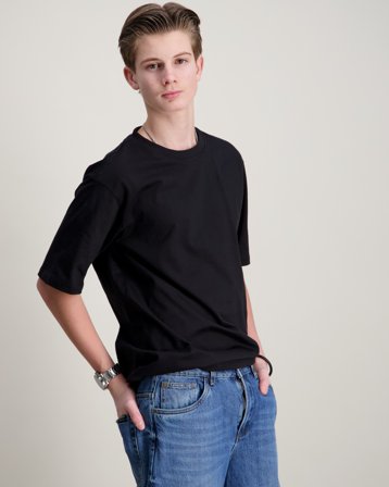 ONLY & SONS JUNIOR OSJFRED LIFE RLX SS TEE JRS NOOS Sort T-shirts Dreng - Kids Brand Store