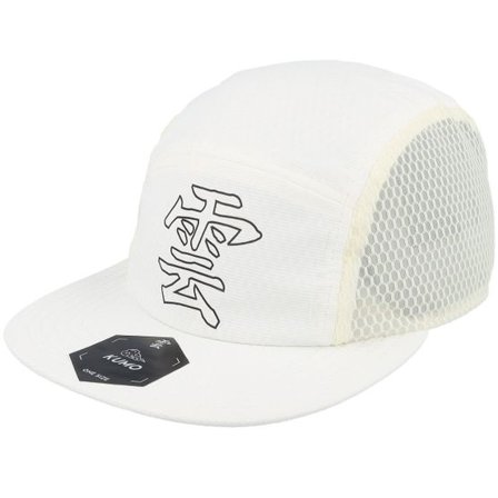 Kumo - Vit 5panel Keps - Kanji Outline Vent White 5-panel @ Hatstore