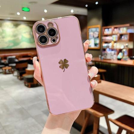 Mönstrat Iphone 14 Pro Max Skal - Lila Purple