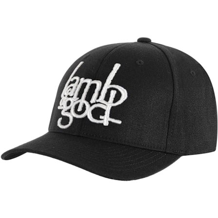 Lamb Of God Unisex Vuxen Logo Baseball Cap En Storlek Svart/Vit