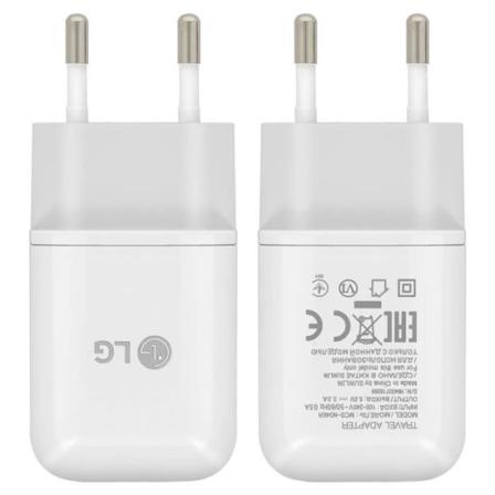 3A netoplader + originalt LG USB-C kabel til smartphone og tablet