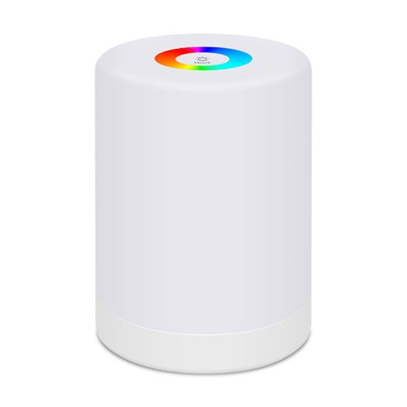 Sovrum LED Sju Färger Liten Nattlampa RGB Touch Dimning