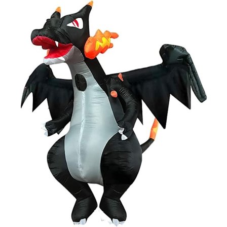 Kostymer for barn og voksne, oppblåsbar dinosaurkostyme