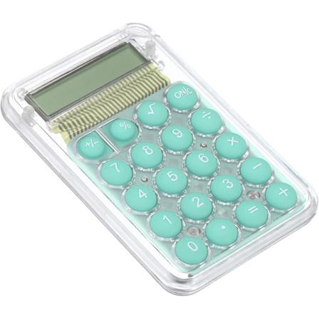 Stasjonær kalkulator, liten 8-sifret LCD-skjerm Mini lomme bærbar skrivebords kalkulator Standard funksjon for hjemmekontor Green