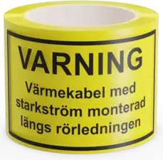 Ebeco 8960964 Varselteip 100 m, Maskintilbehør & forbruk