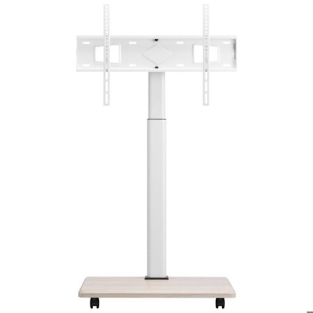 Support TV Mobile - DUOKU - Justerbar Vagn - Kompatibel 32 till 70 tum - Rotation ± 25° - Vit