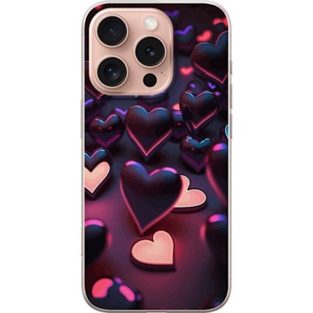 Kompatibel Mobilcover til Apple Apple iPhone 16 Pro Midnatshjerter