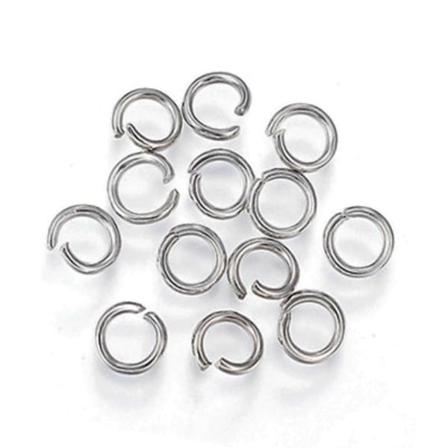 Öppna Motringar Av Kirurgiskt Stål, 7x1mm, 5g (ca 40st)