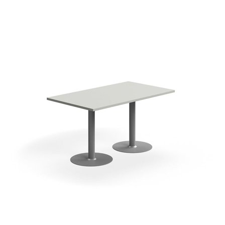 Table VERTICUS, 1400x800x720 mm, light grey/silver