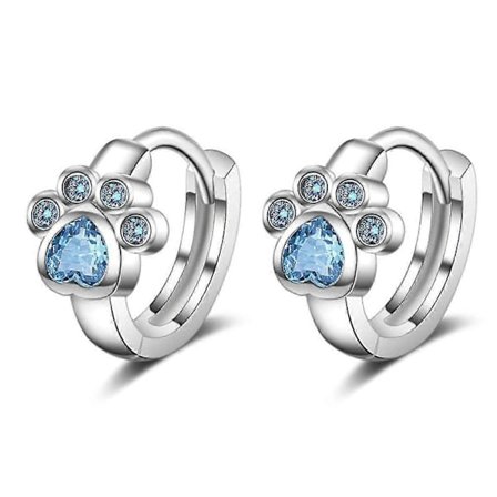 Børneøreringe - 925 Sterlingsølv - Hundepote - Pige- og katteøreringe[HK]