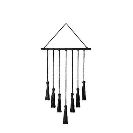 Vevd billedvev Svart 40*65cm black