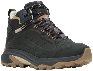 Merrell W's Moab Speed 2 Leather Mid WP Black
