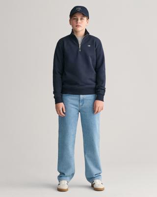 GANT - Teens Shield Sweatshirt med halv glidelås - Unisex - 176