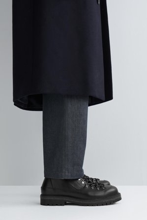 COS Men's Botas De Montaña De Piel in Negro