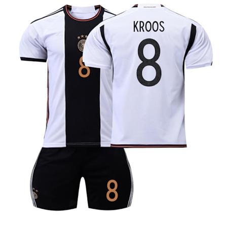 2223 Tyskland VM Hemmatröja Set #8 Toni Kroos Tröja #24 8 Kroos