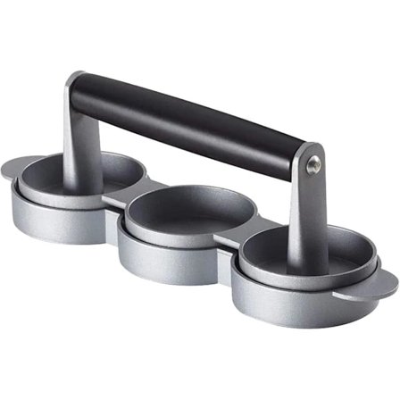 3 mini hamburgerbøffer til lækker grillning, kødpresse