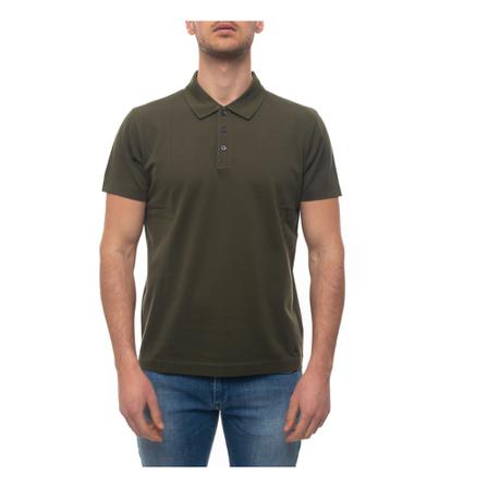 Fay, Short sleeve polo shirt Groen, Heren, Maat:M
