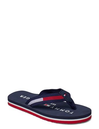 T3B0-30983-0058800- Shoes Summer Shoes Flip Flops Blå Tommy Hilfiger