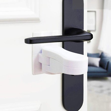 Børnesikret dørhåndtag lås 2-pakke babysikring dørhåndtag lås