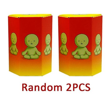 Smiski Blind Box Sunday Series - Yoga & Fitness Minifigur, Selvlysende dekorasjonsdukke for soverom og toalett