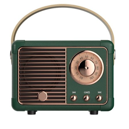 Retro Bluetooth Højttaler, Vintage FM Radio i Gammel Klassisk Stil, Høj Lydstyrke, Bluetooth 5.0 Trådløs Forbindelse, Understøtter TF Kort{EE}