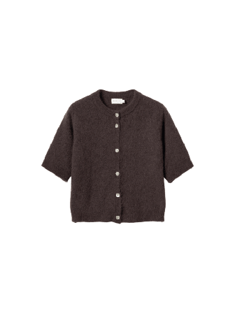 Noella Kae Ss Knit Cardigan - Chocolate Tröjor Dam Brun XS/S