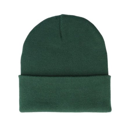 Beechfield - Grön cuff Beanie - Organic Cotton Bottle Green Cuff @ Hatstore