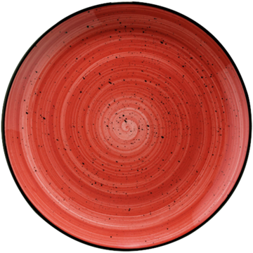 Tallrik Bonna Aura Passion Röd