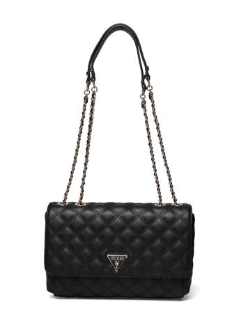 Cessily Convertible Xbody Flap Skulderveske Veske Svart GUESS*Betinget Tilbud