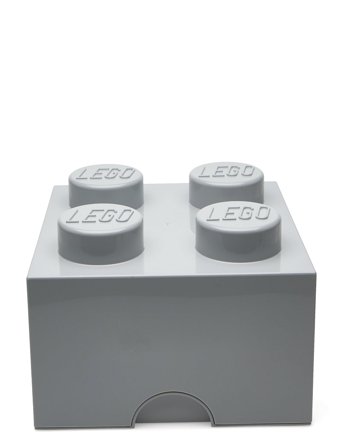 LEGO STORAGE Lego Storage Brick 4 - Grey - 25X12X18CM