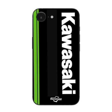 Coque Maniacase För Iphone 16E Kawasaki Floride Moto Marseille logotyp