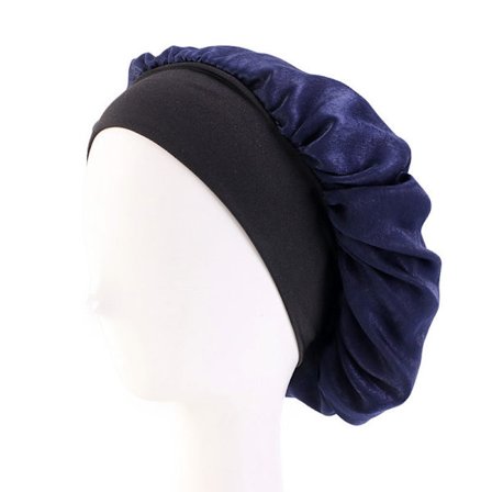 Maiden nattmössa i satin (marinblå)