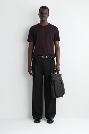 COS Men's Transit Messenger Bag in Black