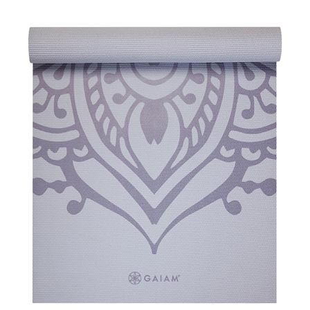 Gaiam Yogamåtte 5mm Wild Lilac Solur - Bodyman.dk