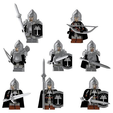 8 stk. middelalderfigurer gamle romerske minifigur ridder soldat actionfigur byggeklodser legetøj børn legetøj gave samling