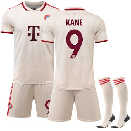 Bayern München Borte Fotballdrakt for Barn, 2024-2025, Borte, Med Sokker, Nr. 9 Kane 20