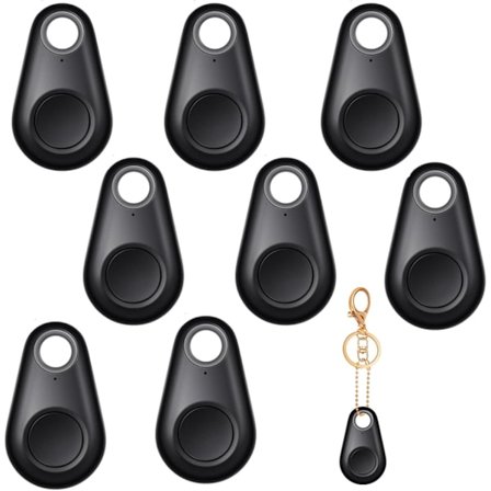 5-pakning Bærbar GPS-tracker, mobil tracker, anti-tapt smartenhet, lokalisator, GPS-tracker for kjæledyr, hunder, katter, lommebok og bagasje (svart)