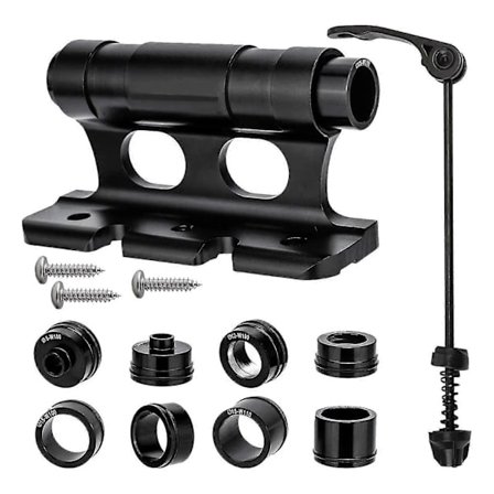 Allsidig monteringsblokk for forgaffel, hurtigutløserakseladapter for landeveissykler for lastebil/tilhenger/sykkelstativ