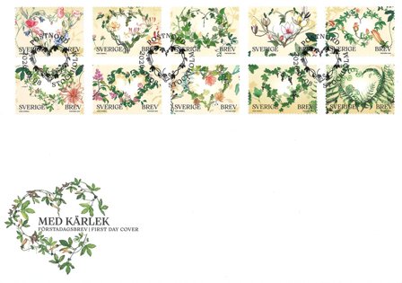 Sverige - With Love - Førstedagskuvert