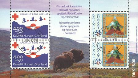 Grønland 1993 - AFA 239 - Miniark - Stemplet