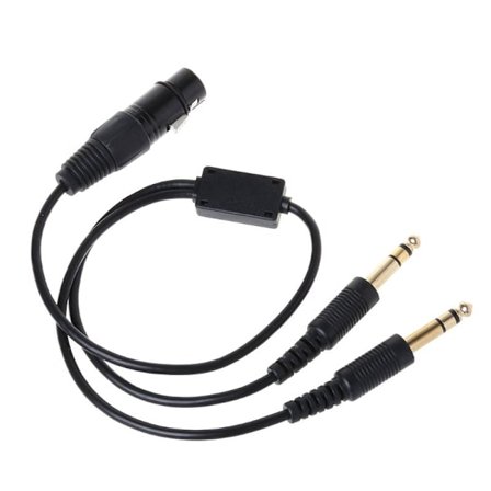 Til bus XLR til GA Dual Plug 5 Pin Adapter Kabel Aviation Hovedtelefon Kabel Kit
