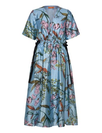 STINE GOYA | 2067 Flat Textured Poly, V-Neck Wai | XS