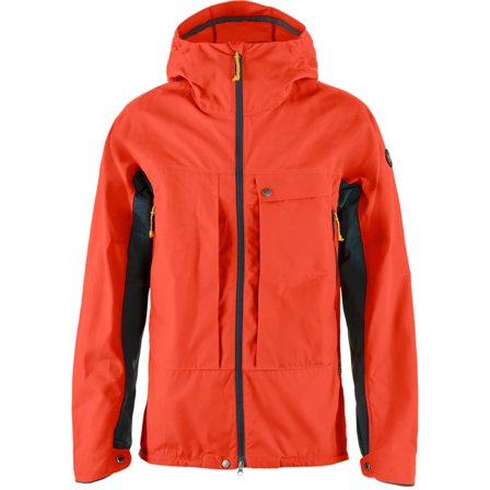 Fjällräven Herr's Bergtagen G-1000 Jacket in Flame Orange/Mountain Blue | Size: Small, G-1000/Polyester