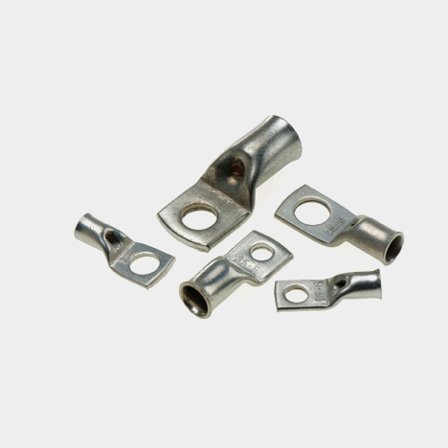 Trubkové kabelové oko Oceanflex, pocínovaná měď, vhodné pro lodní kabely 6 mm², Ø8 mm, 10 ks