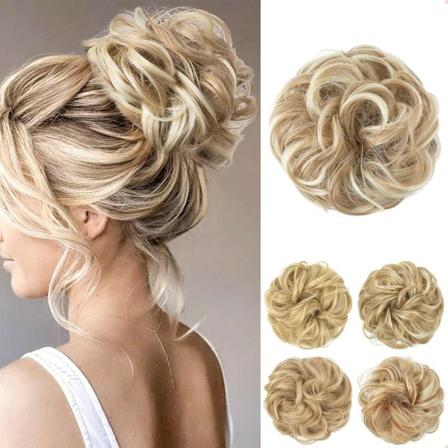 (Snavset Blond) Chignon Hårstykke Store Hårstykker Krøllet Bølget Hår