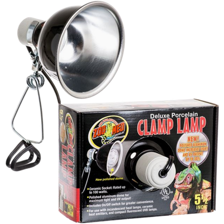 ZOO Med - Deluxe porselensklemmelampe 14 cm, 100 W - Reptil - Terrariebelysning - Lysarmaturer for terrarium - ZOO.no