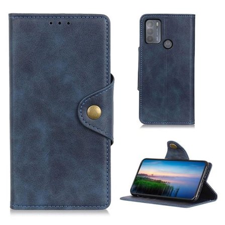 Alpha läder Motorola Moto G50 fodral - Blå